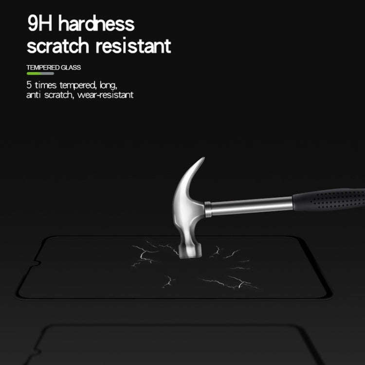 MOFI 9H 3D Explosion-proof Curved Screen Tempered Glass Film for Huawei P30 Lite (Black)