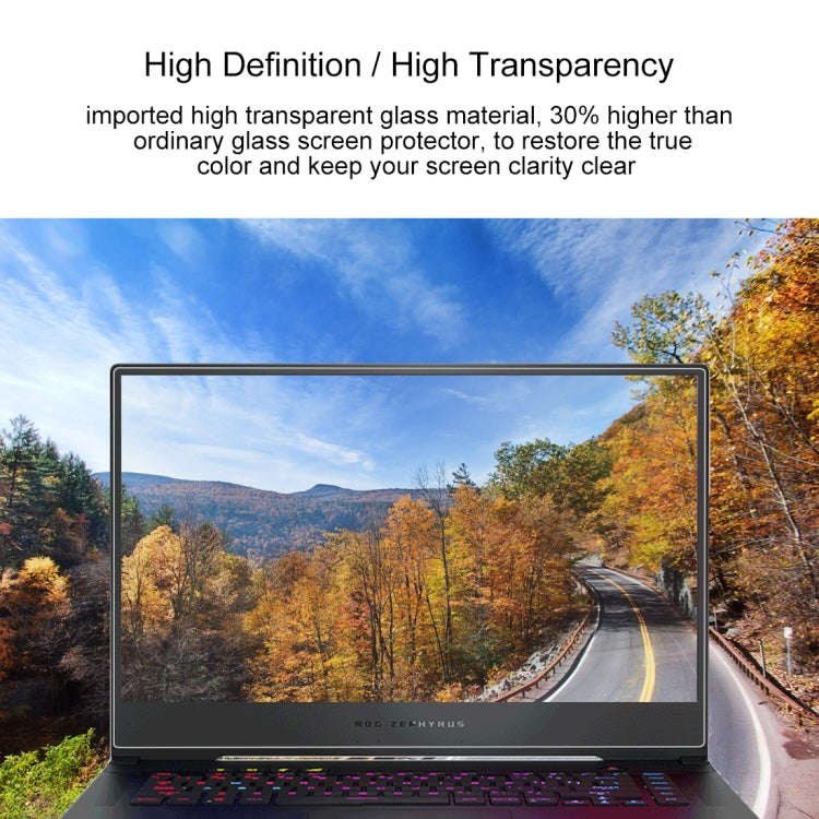 Laptop Screen HD Tempered Glass Protective Film for ASUS ROG Zephyrus M GU502 15.6 inch