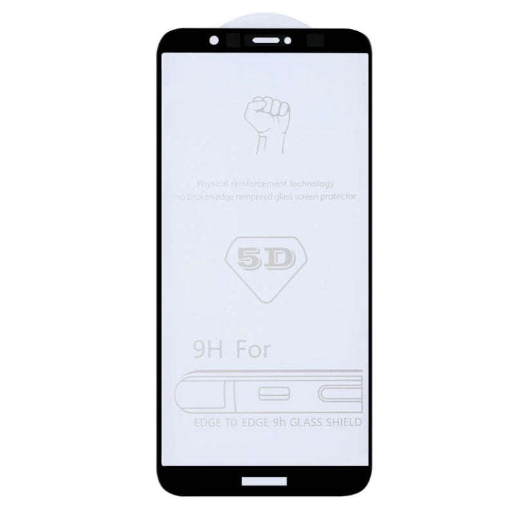 9H 5D Full Glue Full Screen Tempered Glass Film for Huawei Enjoy 7S / P Smart