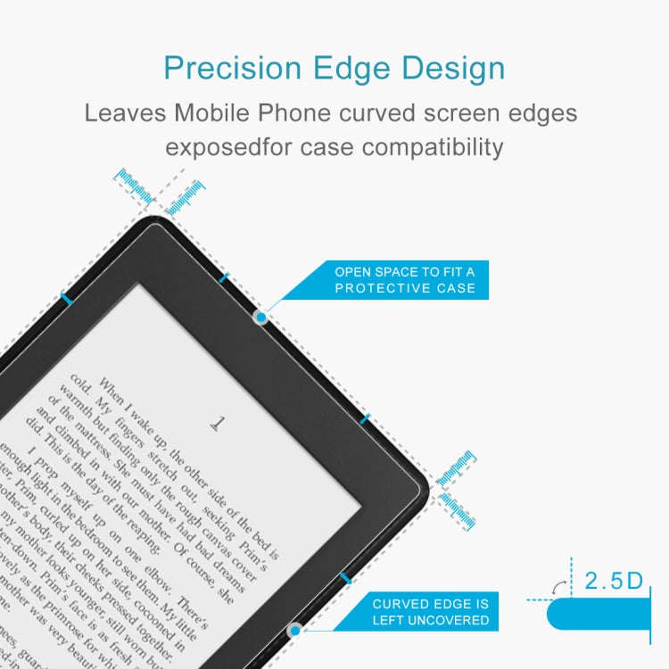 9H 2.5D Frosted Explosion-proof Tempered Glass Film for Amazon Kindle Paperwhite Lite