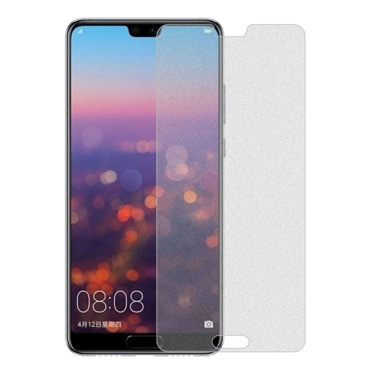 50 PCS Non-Full Matte Frosted Tempered Glass Film for Huawei P20 Pro, No Retail Package