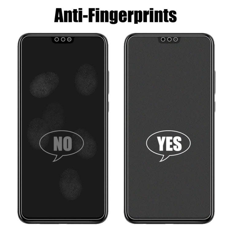 50 PCS Non-Full Matte Frosted Tempered Glass Film for Huawei P20 Pro, No Retail Package