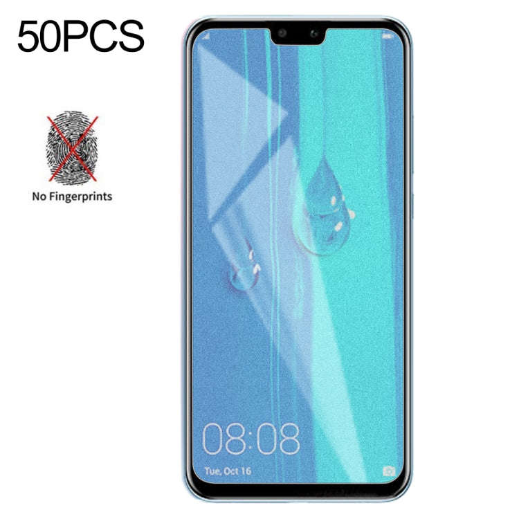 50 PCS Non-Full Matte Frosted Tempered Glass Film for Huawei Y9 (2019) / Enjoy 9 Plus, No Retail ...