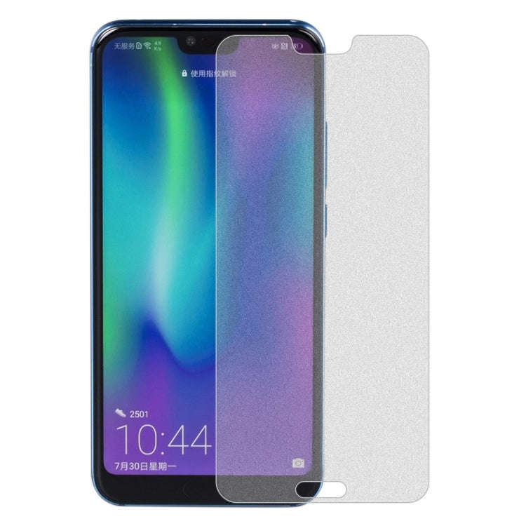 50 PCS Non-Full Matte Frosted Tempered Glass Film for Huawei Honor 10, No Retail Package