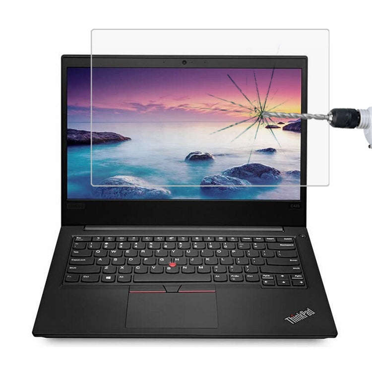 0.4mm 9H Surface Hardness Full Screen Tempered Glass Film for Lenovo ThinkPad E485 14 inch