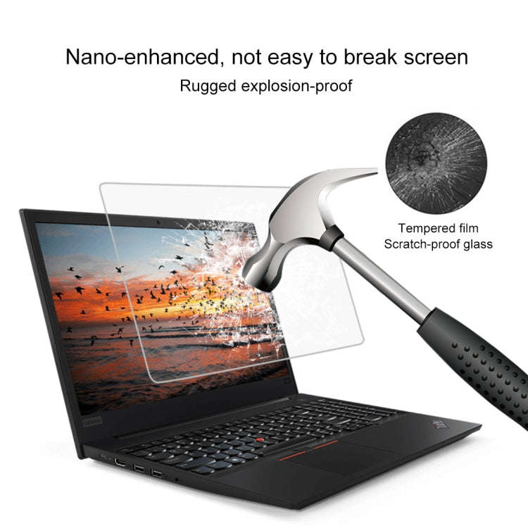 9H Surface Hardness Full Screen Tempered Glass Film for Lenovo ThinkPad E585 15.6 inch