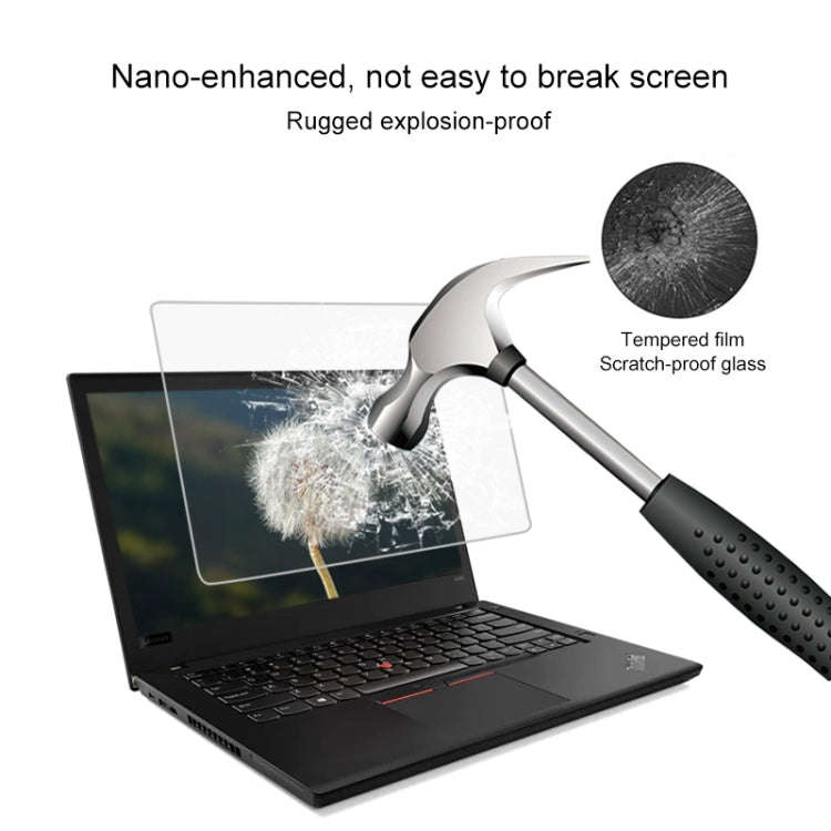 0.4mm 9H Surface Hardness Full Screen Tempered Glass Film for Lenovo ThinkPad A485 14 inch