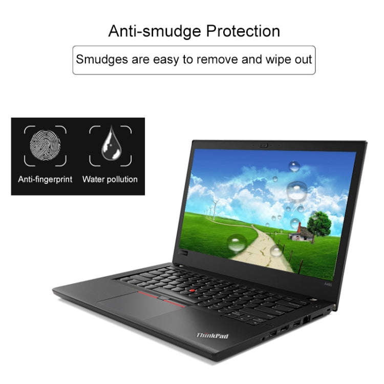 0.4mm 9H Surface Hardness Full Screen Tempered Glass Film for Lenovo ThinkPad A485 14 inch