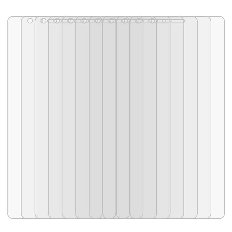 50 PCS 0.26mm 9H 2.5D Tempered Glass Film for Huawei P9 lite, No Retail Package