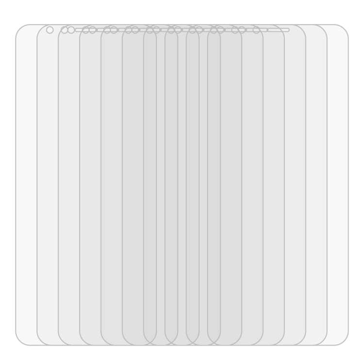 50 PCS 0.26mm 9H 2.5D Tempered Glass Film for Huawei Y6 2018, No Retail Package