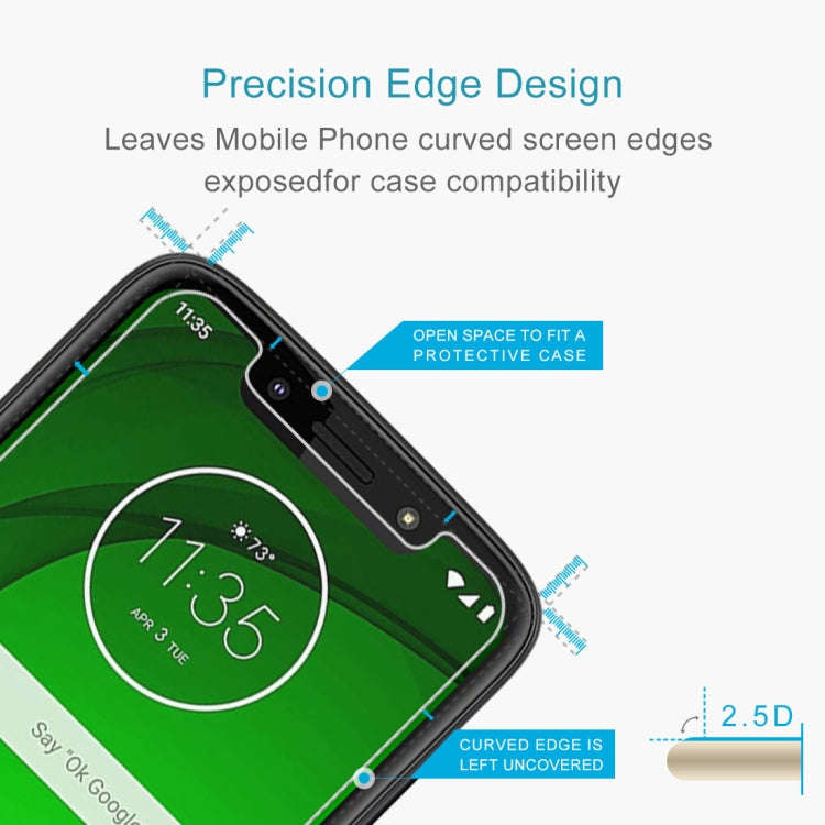 10 PCS 0.26mm 9H 2.5D Tempered Glass Film for Motorola Moto G7 Play