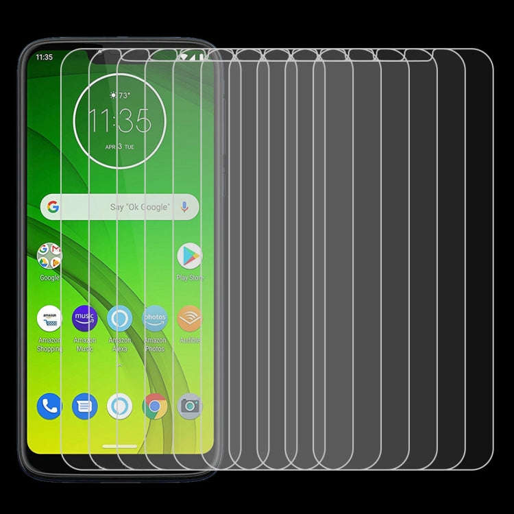 100 PCS 0.26mm 9H 2.5D Tempered Glass Film for Motorola Moto G7 Power