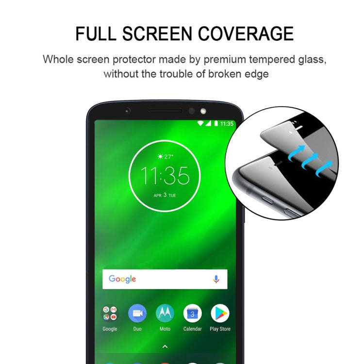 Full Glue Full Cover Screen Protector Tempered Glass film for Motorola Moto E5