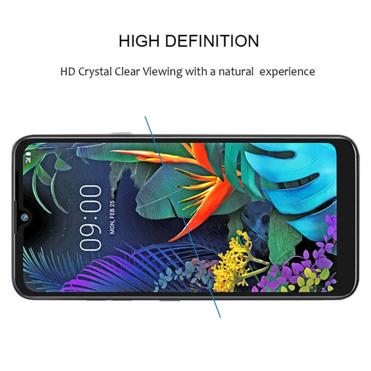 25 PCS 9H Full Screen Full Tempered Glass Film for LG X6 (2019) / Q60 / K50