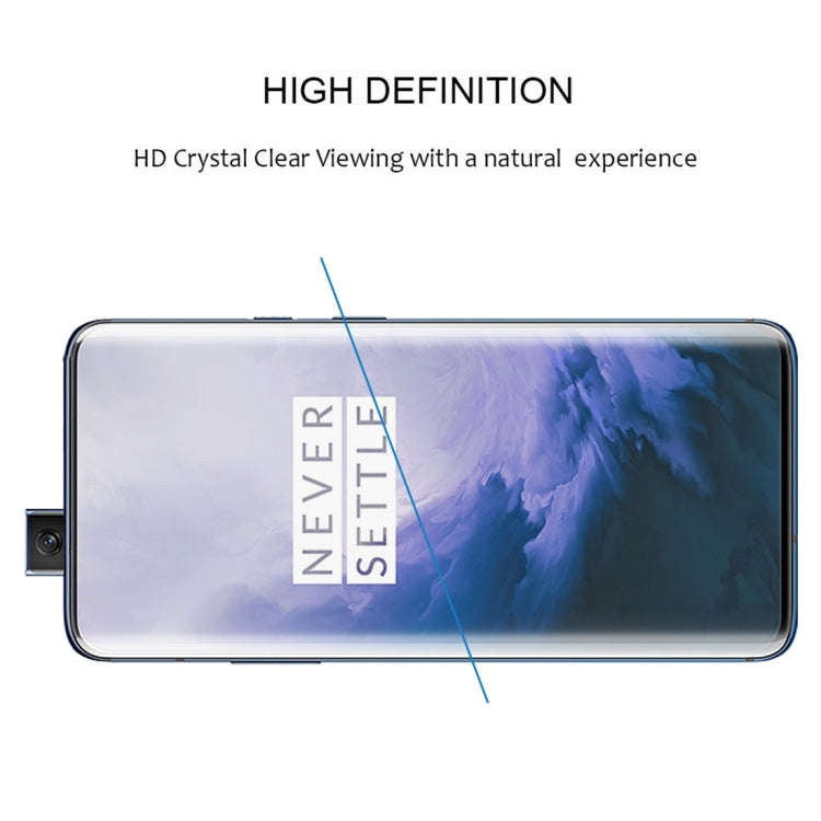 3D Curved Edge Full Screen Tempered Glass Film for OnePlus 7 Pro(Transparent)