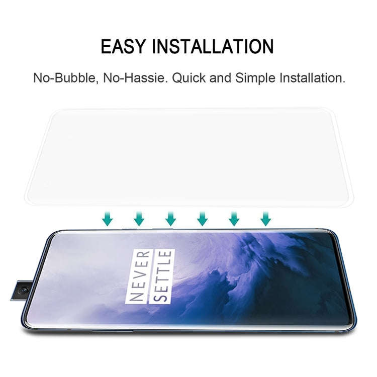 3D Curved Edge Full Screen Tempered Glass Film for OnePlus 7 Pro(Transparent)