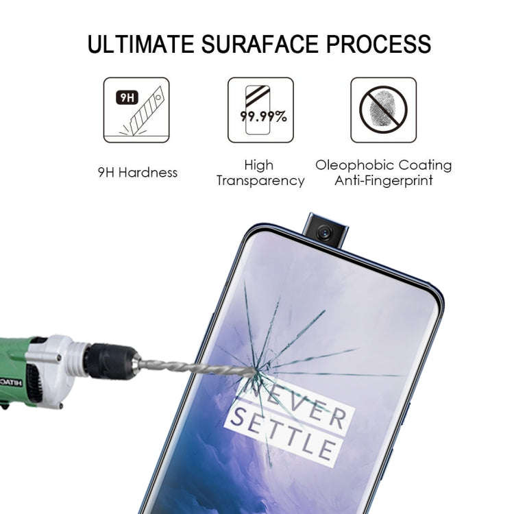 25 PCS 9H Full Screen Curved Edge Tempered Glass Film for OnePlus 7 Pro
