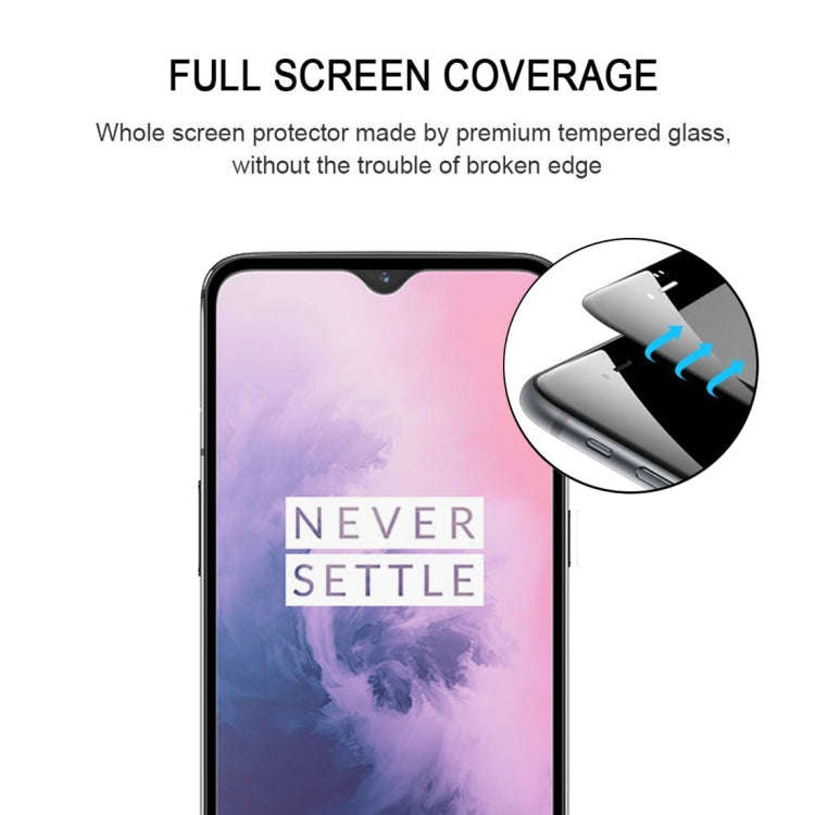 2 PCS 9H Full Screen Curved Edge Tempered Glass Film for OnePlus 7