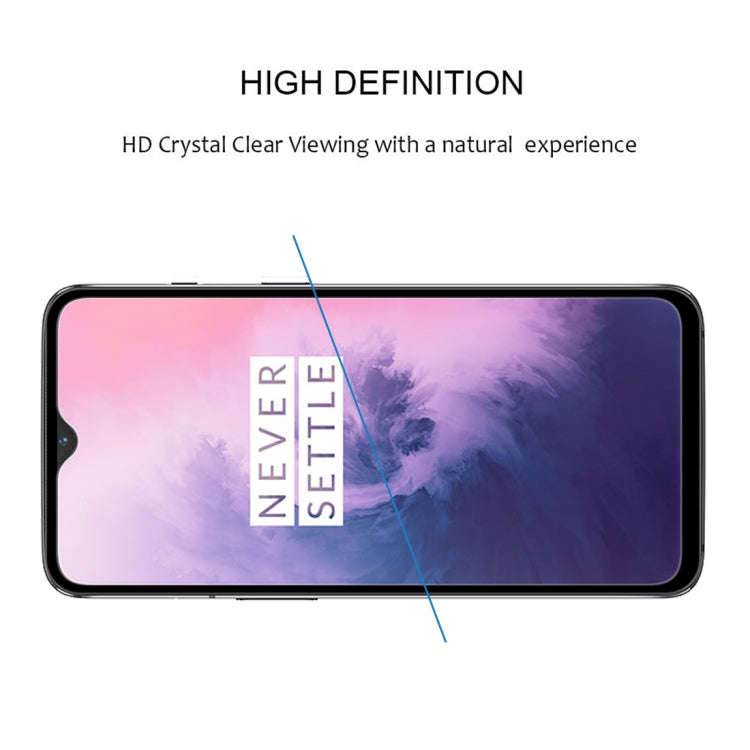 2 PCS 9H Full Screen Curved Edge Tempered Glass Film for OnePlus 7