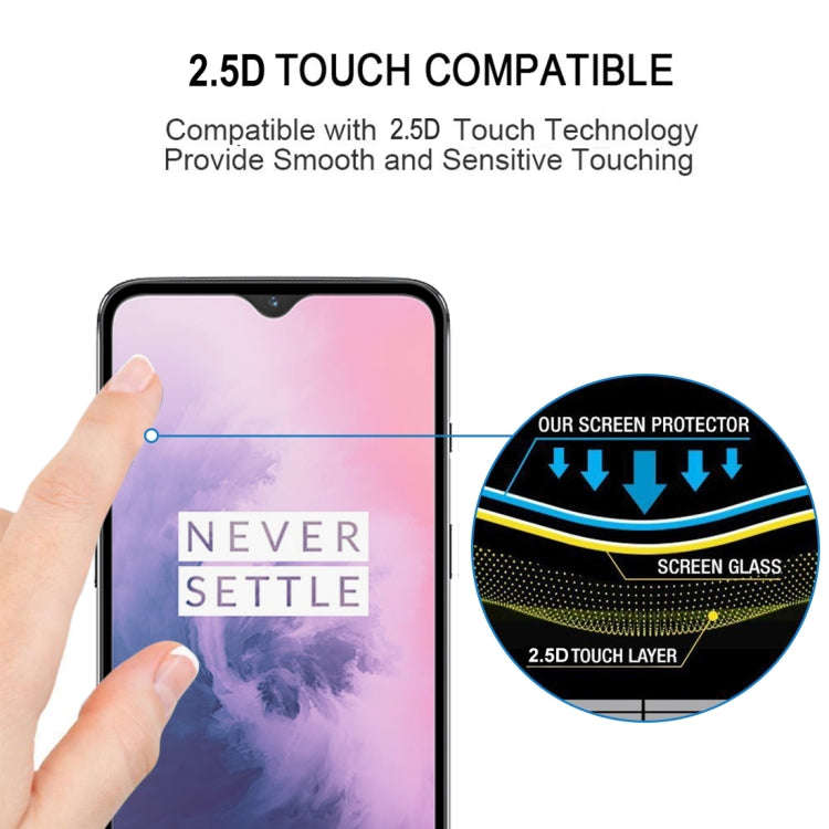 2 PCS 9H Full Screen Curved Edge Tempered Glass Film for OnePlus 7