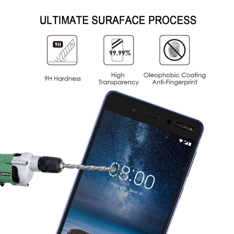 Full Glue Full Cover Screen Protector Tempered Glass film for Nokia 6.1 Plus / X6