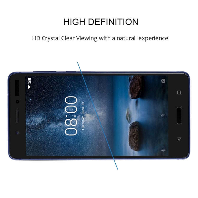 Full Glue Full Cover Screen Protector Tempered Glass film for Nokia 1 Plus