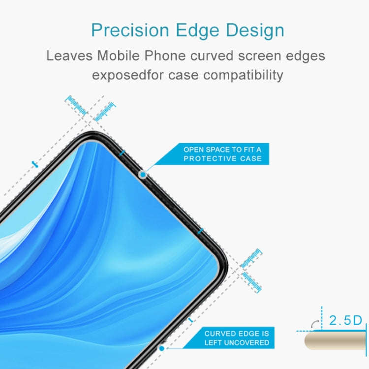 50 PCS 0.26mm 9H 2.5D Tempered Glass Film for Huawei Enjoy 10 Plus