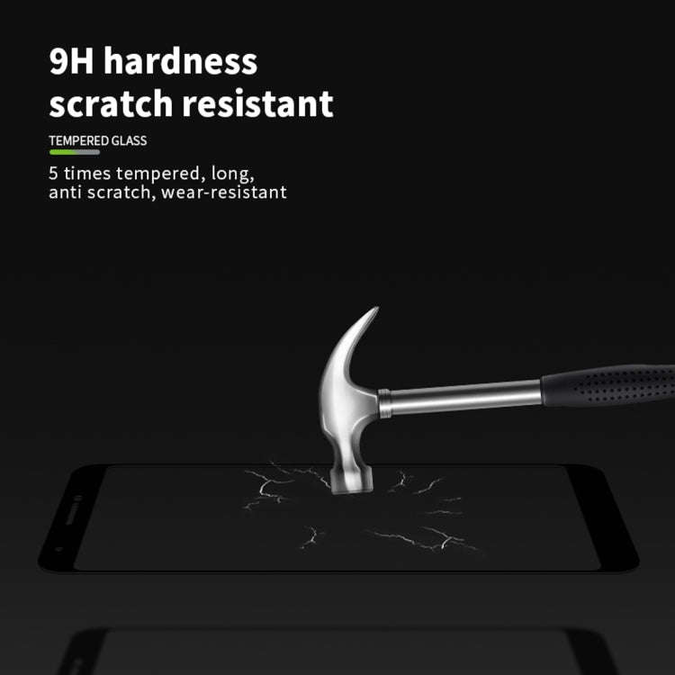 PINWUYO 9H 2.5D Full Screen Tempered Glass Film for Google Pixel 3a (Black)