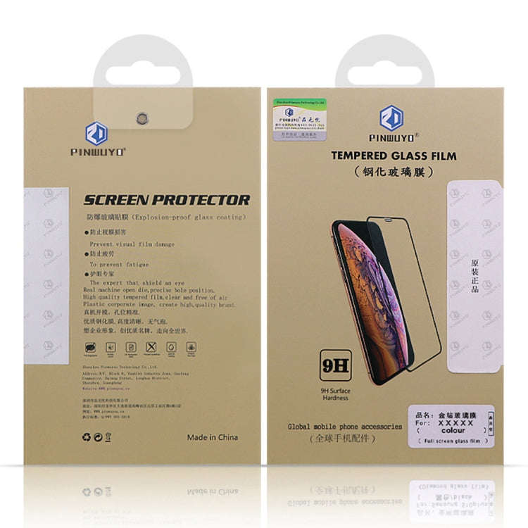 PINWUYO 9H 2.5D Full Screen Tempered Glass Film for Google Pixel 3a (Black)