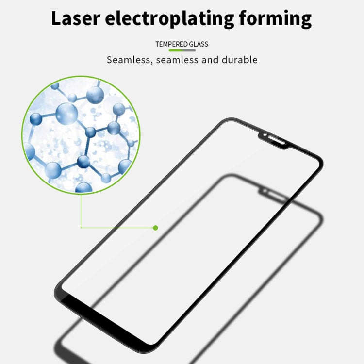 MOFI 9H 3D Explosion-proof Curved Screen Tempered Glass Film for Motorola Moto G7 Power (Black)
