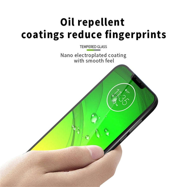 MOFI 9H 3D Explosion-proof Curved Screen Tempered Glass Film for Motorola Moto G7 Power (Black)