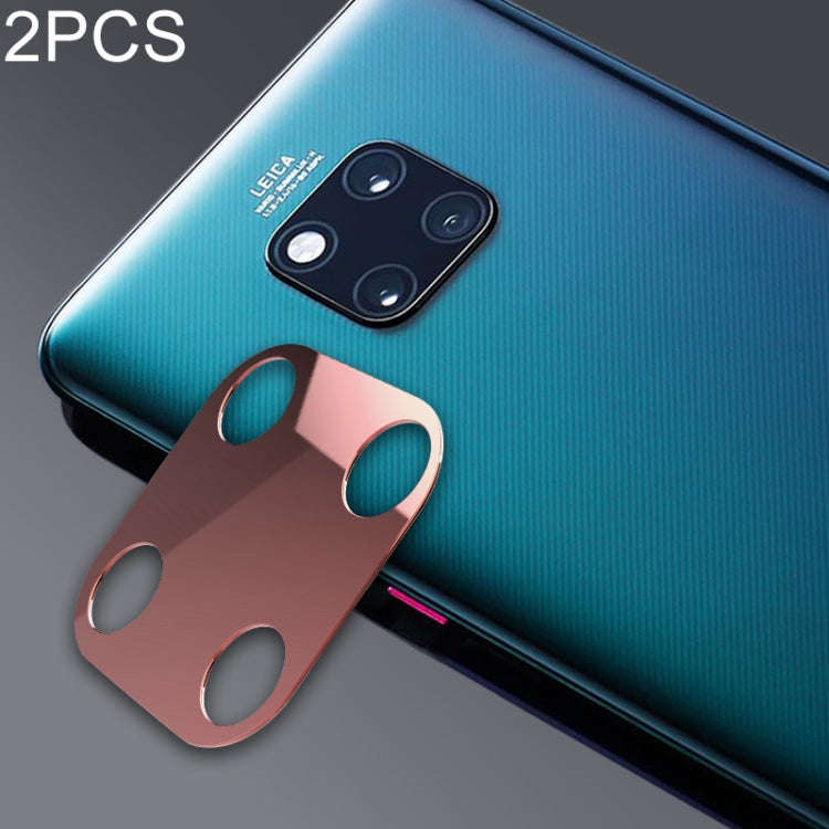2 PCS 10D Full Coverage Mobile Phone Metal Rear Camera Lens Protection Ring Cover for Huawei Mate...