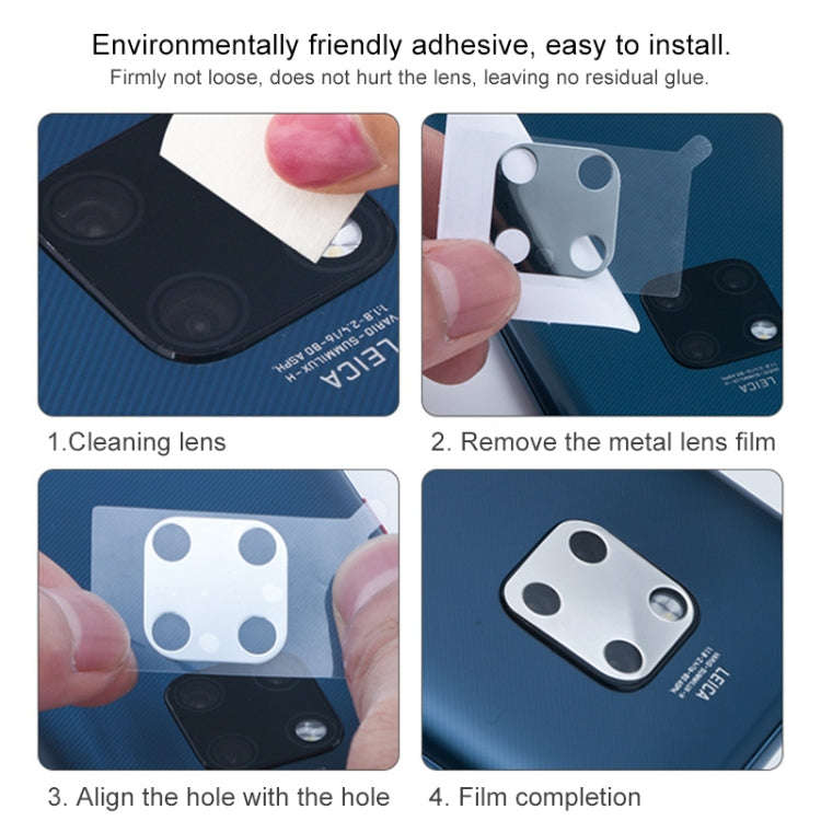 2 PCS 10D Full Coverage Mobile Phone Metal Rear Camera Lens Protection Ring Cover for Huawei Mate...