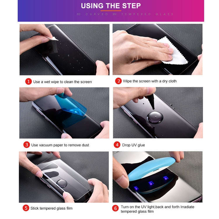 UV Liquid Curved Full Glue Tempered Glass for OnePlus 7 Pro