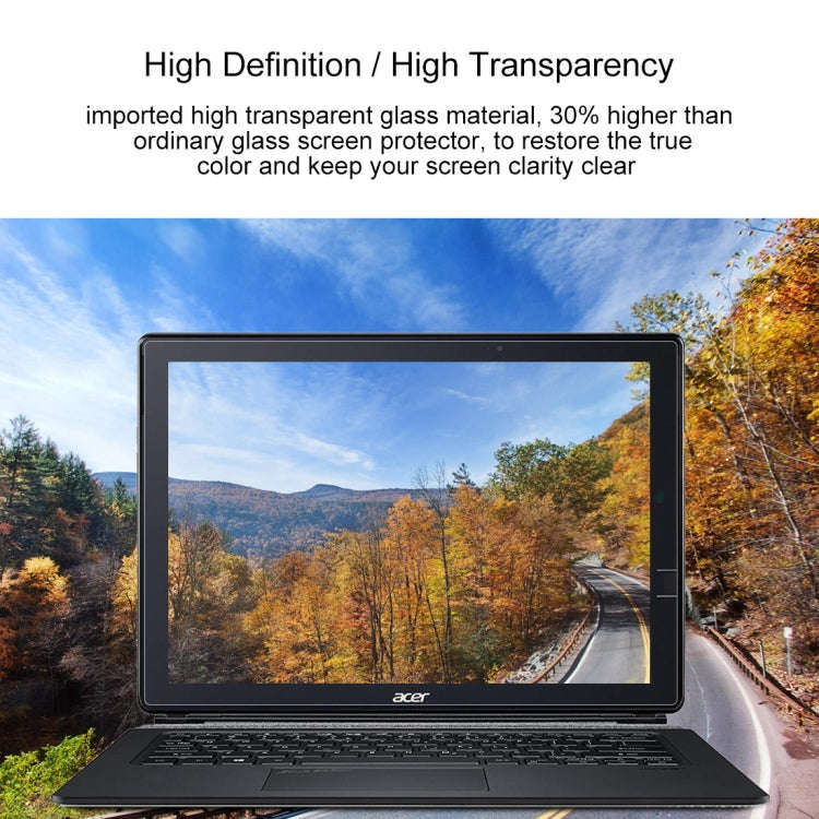 Laptop Screen HD Tempered Glass Protective Film for Acer Switch 7 Laptop Black Edition - SW713-51...