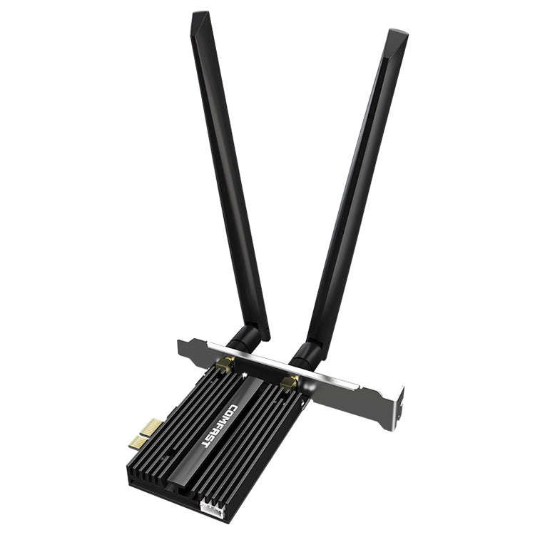 COMFAST CF-AX181 PRO 3000Mbps Tri-band + Bluetooth 5.2 Wireless WiFi6E PCI-E Network Card with He...