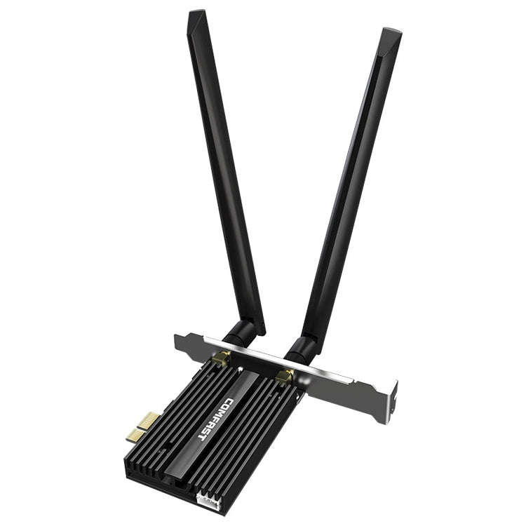 COMFAST CF-AX210 PRO 5374Mbps Tri-band + Bluetooth 5.2 Wireless WiFi6E PCI-E Network Card with He...