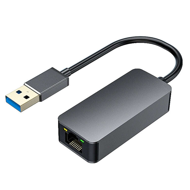 USB-A To 2500Mbps RJ45 Network Card Ethernet Adapter (Grey)