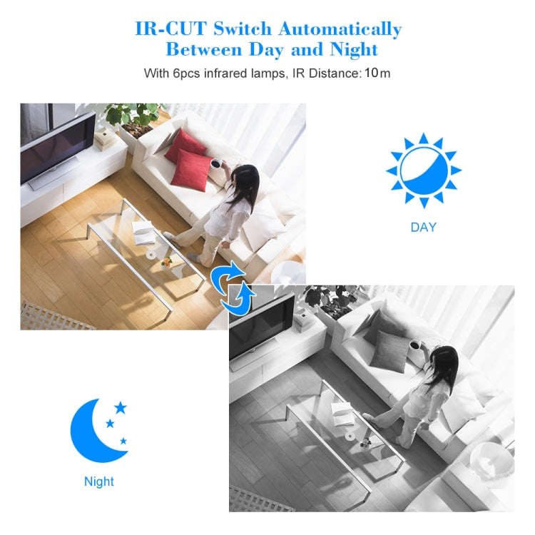 VESAFE VS-DC01 Security HD 720P Two-Way Audio Wireless Wifi IP Camera, Support Night Vision & PIR...