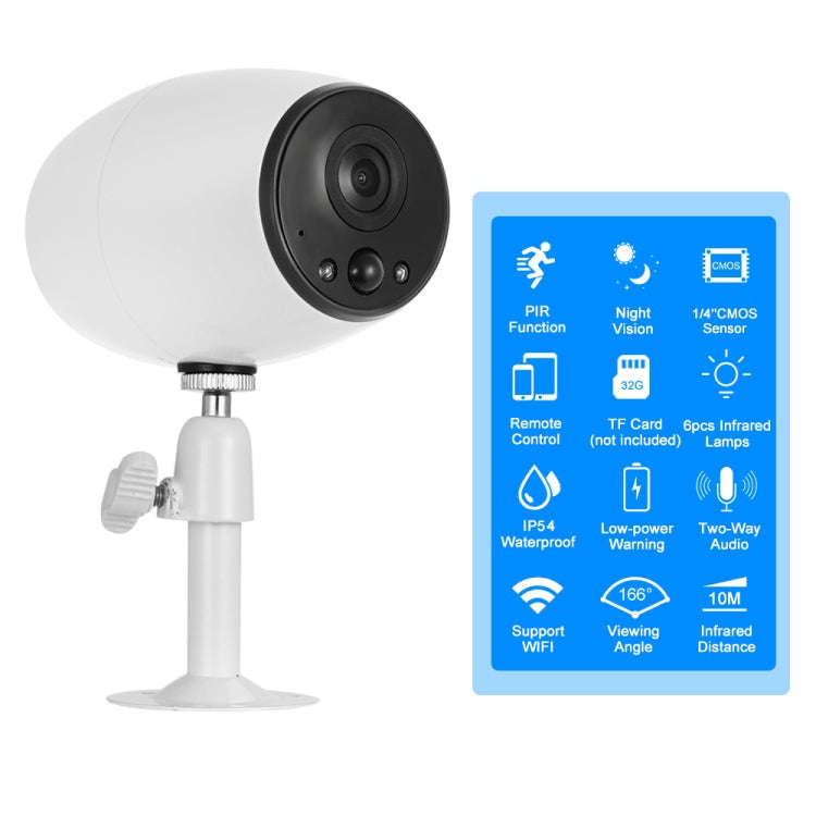 VESAFE VS-DC01 Security HD 720P Two-Way Audio Wireless Wifi IP Camera, Support Night Vision & PIR...