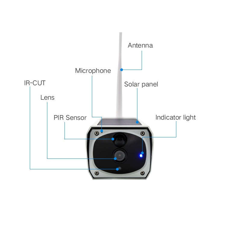 YS-Y4 1080P HD Solar Wifi Battery Camera, Support Motion Detection & Infrared Night Vision & SD C...