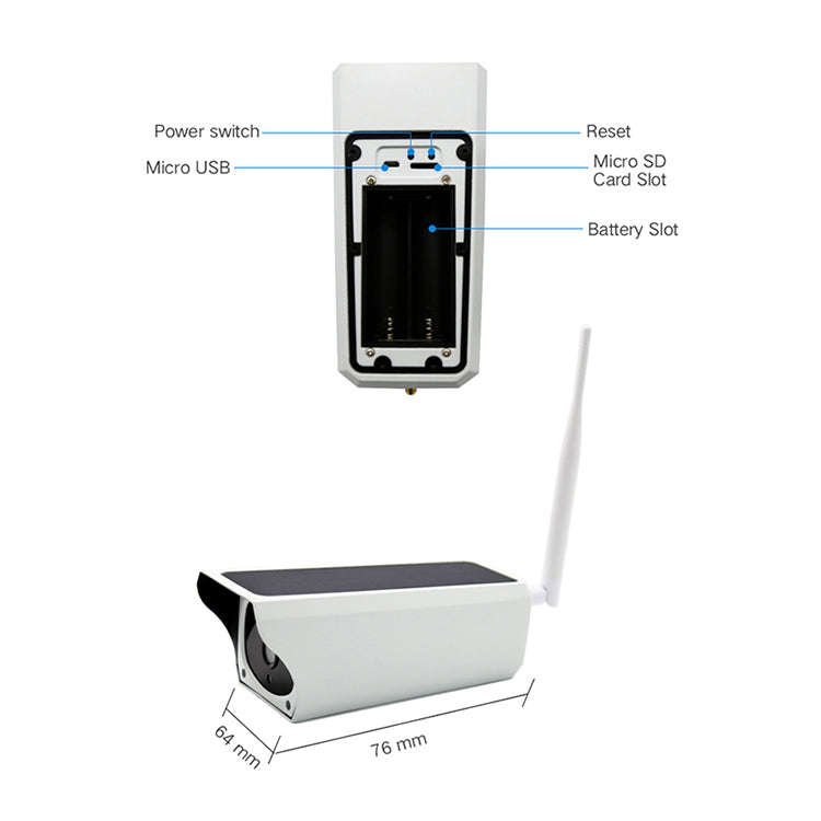 YS-Y4 1080P HD Solar Wifi Battery Camera, Support Motion Detection & Infrared Night Vision & SD C...