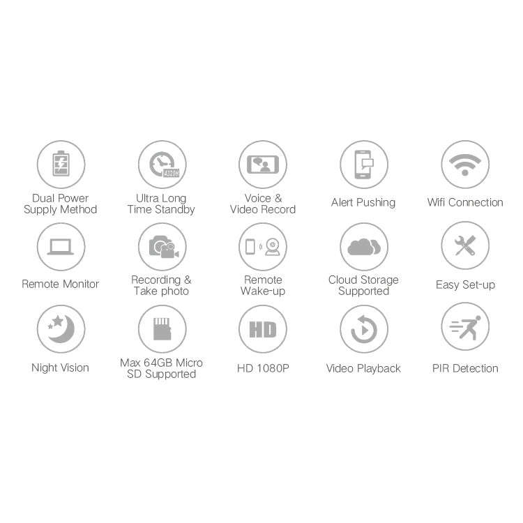 YS-Y4 1080P HD Solar Wifi Battery Camera, Support Motion Detection & Infrared Night Vision & SD C...