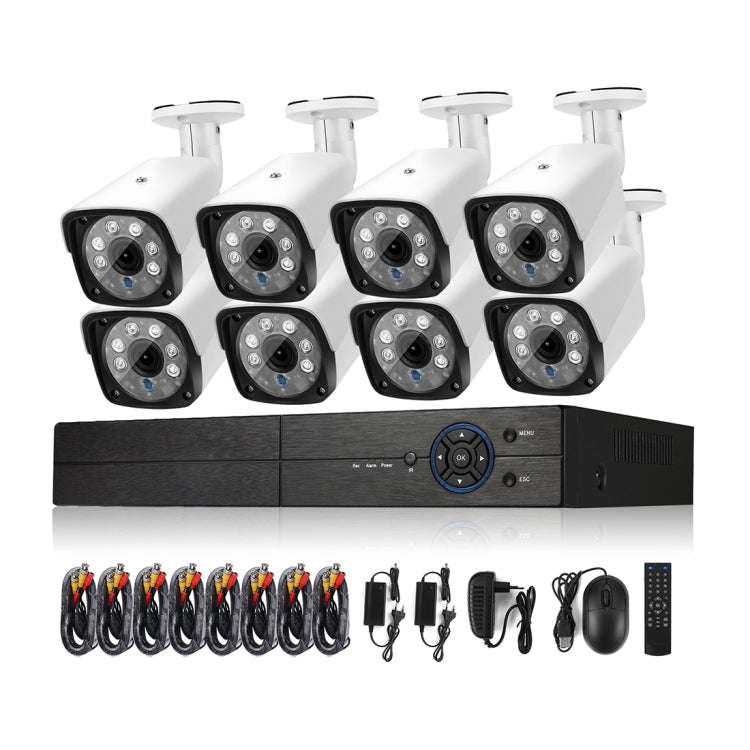 A8B3/Kit 2MP 8CH 1080P CCTV Security Camera System AHD DVR Surveillance Kit, Support Night Vision...