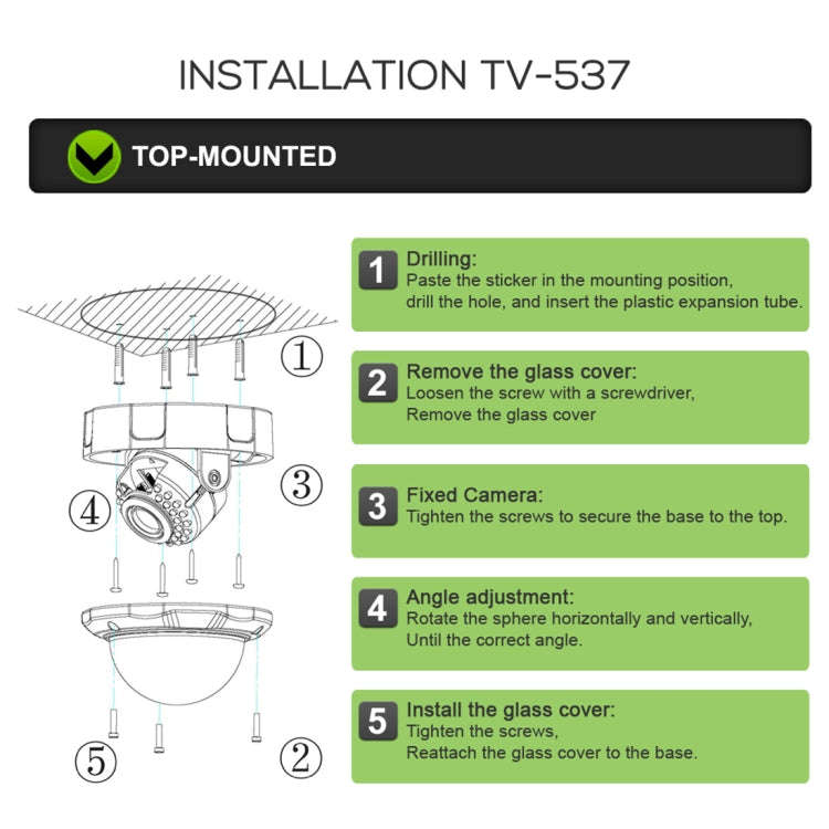 TV-537H5/IP AF POE H.264++ 5MP IP Dome Camera Auto Focus 4x Zoom 2.8-12MM Lens Surveillance Camer...