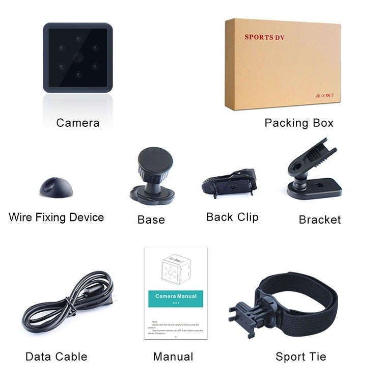 MD25 1080P Wearable Smart HD Camera Wireless Sport Camera, Support Infrared Night Vision / Motion...