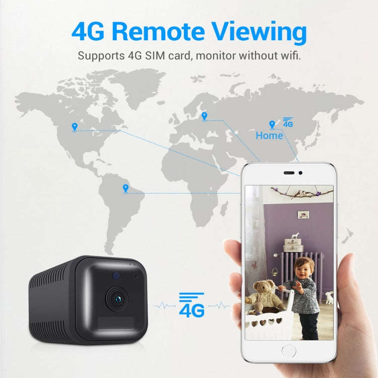 ESCAM G20 4G EU Version 1080P Full HD Rechargeable Battery WiFi IP Camera, Support Night Vision /...