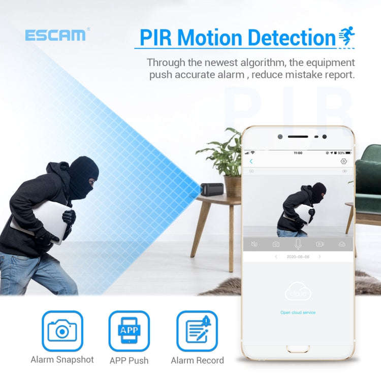 ESCAM G20 4G EU Version 1080P Full HD Rechargeable Battery WiFi IP Camera, Support Night Vision /...