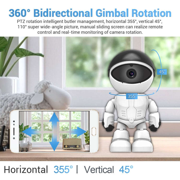 ESCAM PT205 HD 1080P Robot WiFi IP Camera, Support Motion Detection / Night Vision, IR Distance: ...