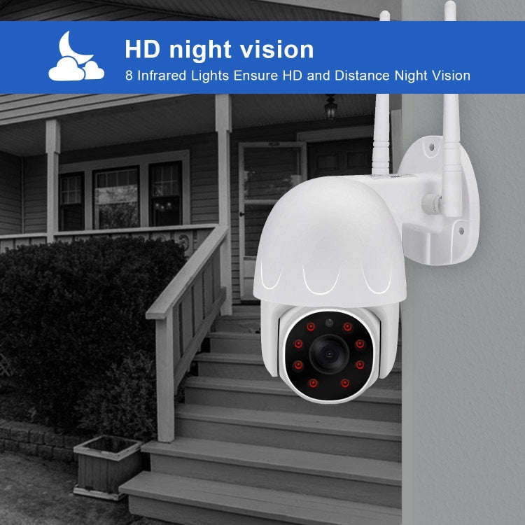 Tuya QX45 1080P Full HD IP65 Waterproof 2.4G Wireless IP Camera, Support Motion Detection & Two-w...